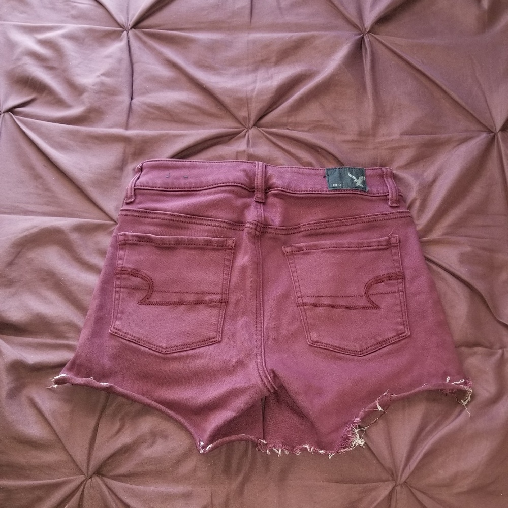 Maroon American Eagle shorts size 2